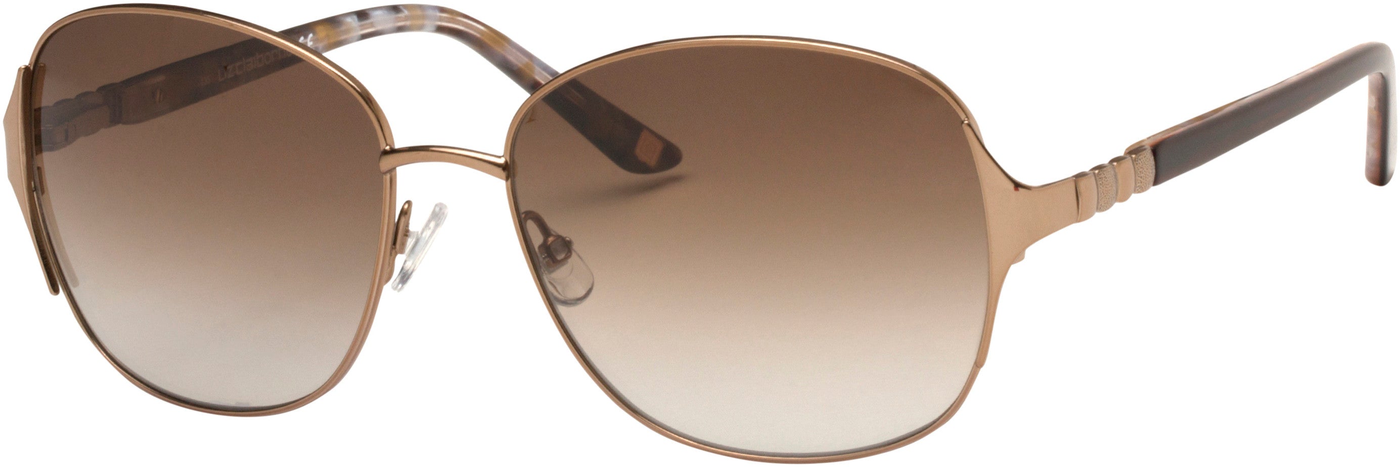  Liz Claiborne 568/S Oval Modified Sunglasses 0TUI-0TUI  Light Brown (HA Brown Gradient)