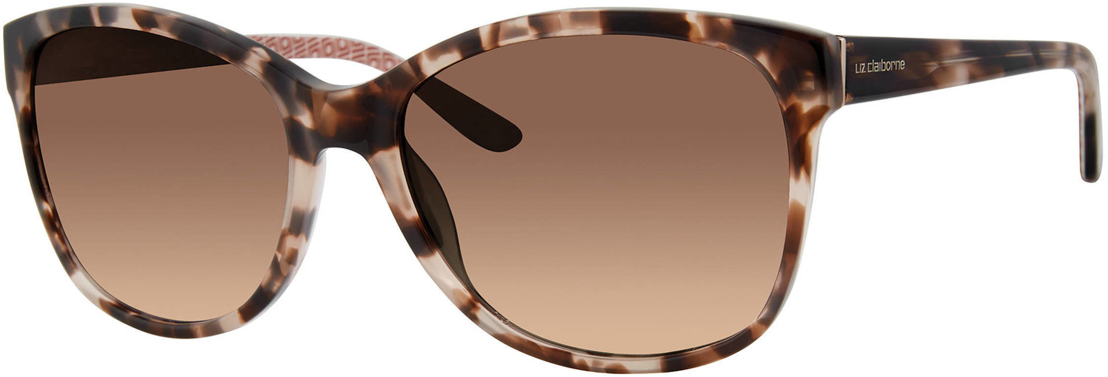  Liz Claiborne 570/S Cat Eye/butterfly Sunglasses 0HT8-0HT8  Pink Havana (HA Brown Gradient)