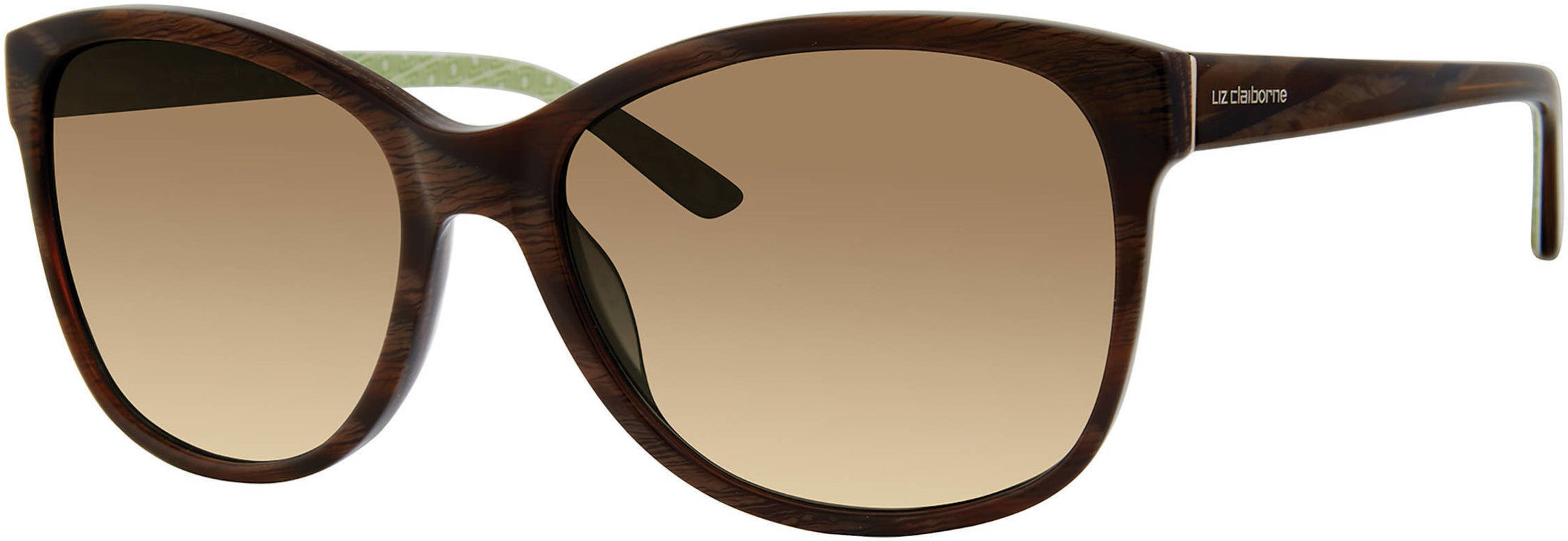  Liz Claiborne 570/S Cat Eye/butterfly Sunglasses 0WR9-0WR9  Brown Havana (HA Brown Gradient)