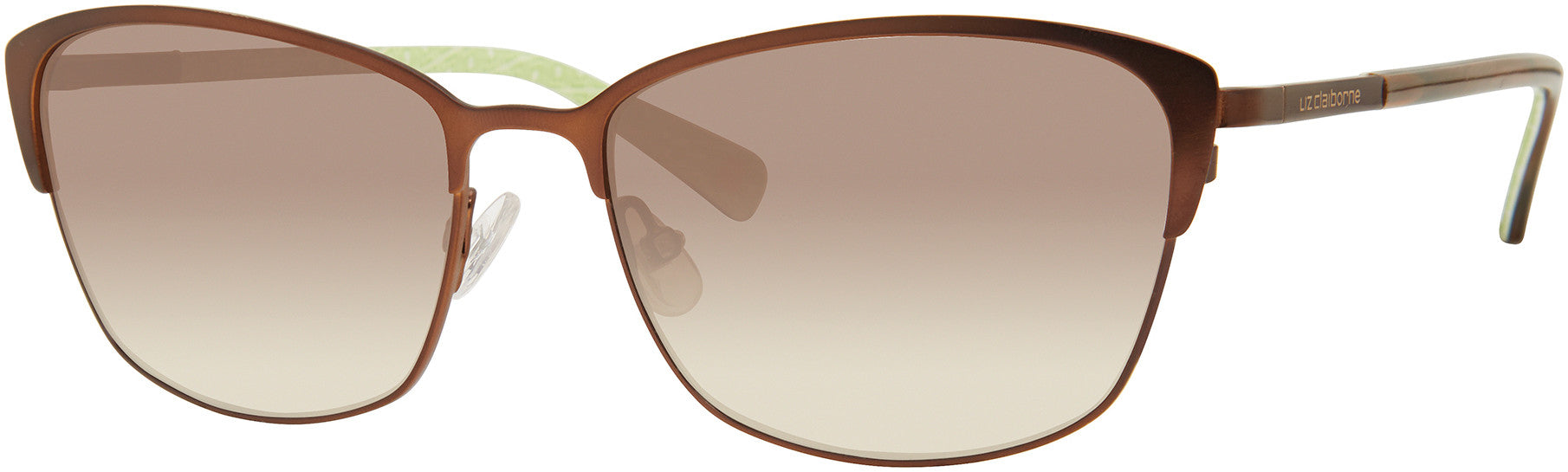  Liz Claiborne 573/S Cat Eye/butterfly Sunglasses 009Q-009Q  Brown (HA Brown Gradient)