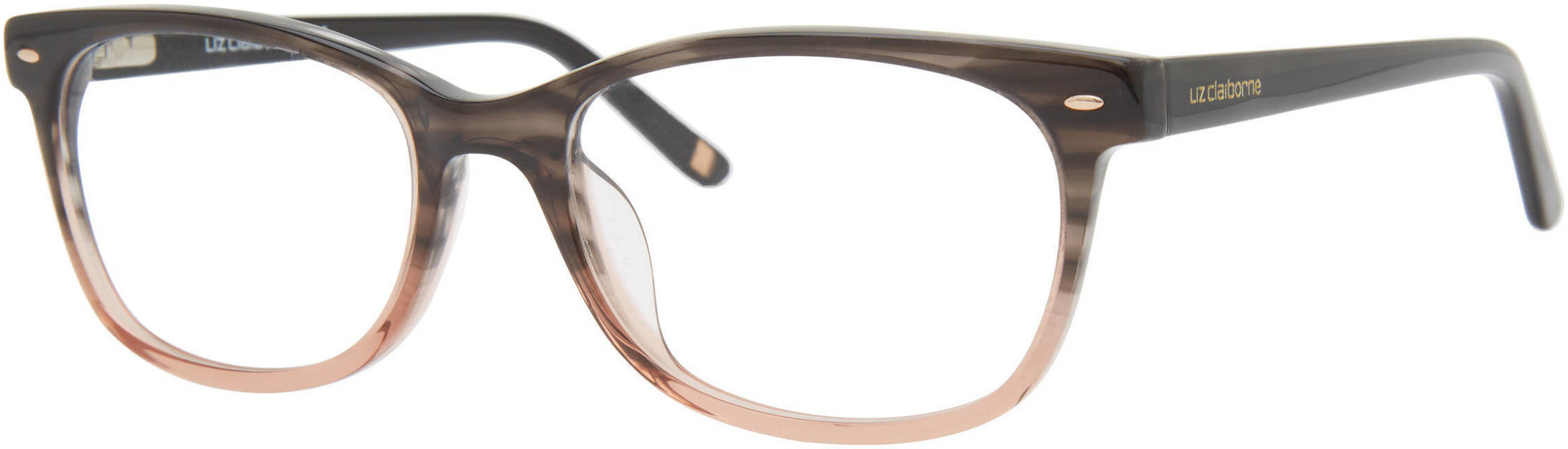  Liz Claiborne 607/N Cat Eye/butterfly Eyeglasses 0HK8-0HK8  Black Violet (00 Demo Lens)