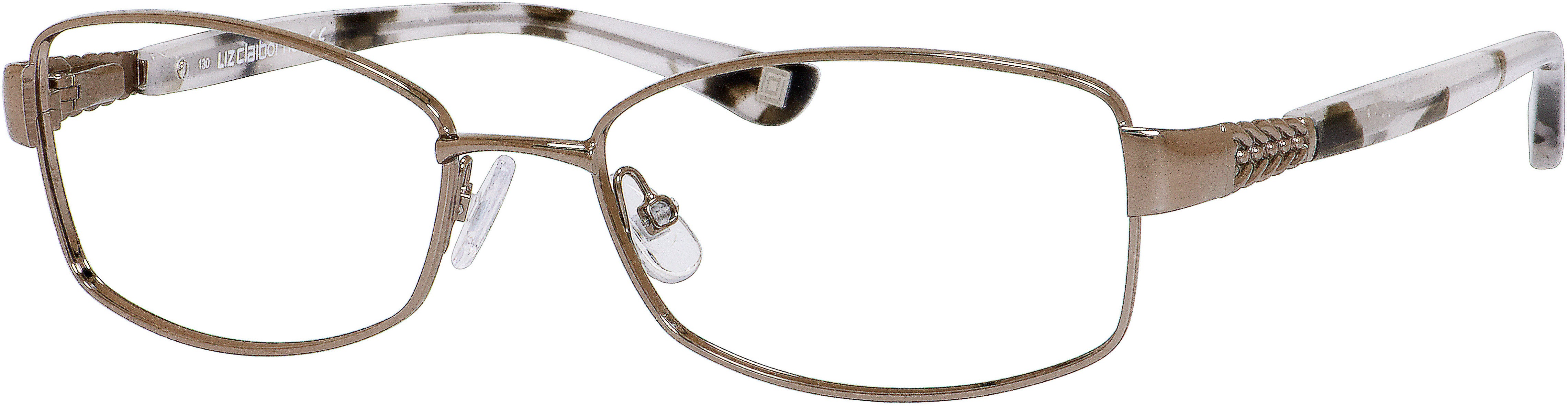  Liz Claiborne 610 Oval Modified Eyeglasses 0CT7-0CT7  Ruthenium (00 Demo Lens)
