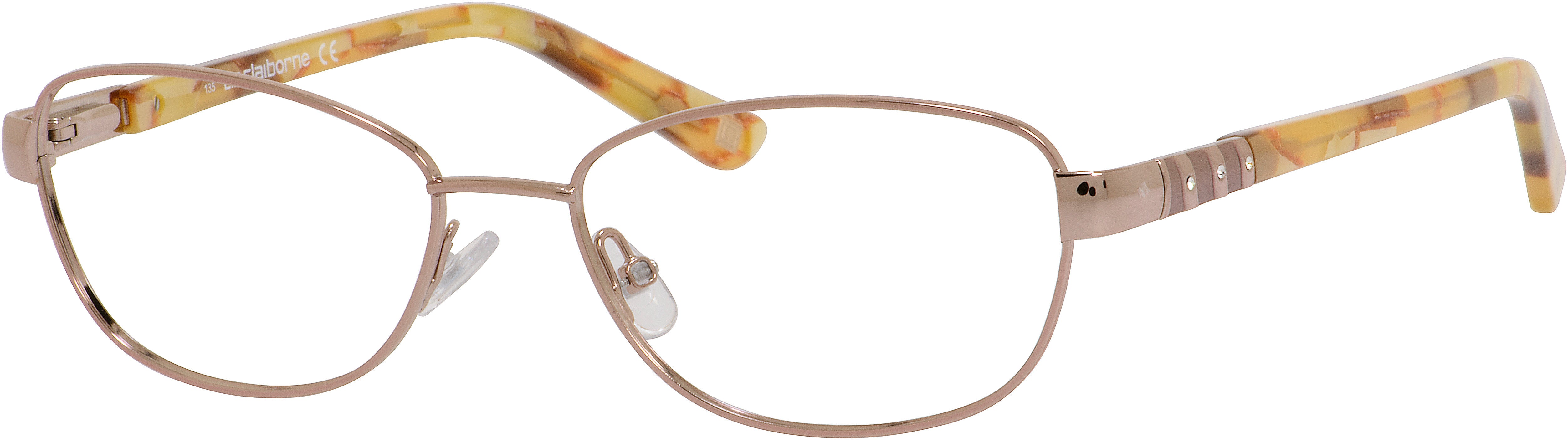  Liz Claiborne 613 Oval Eyeglasses 01N5-01N5  Coral (00 Demo Lens)