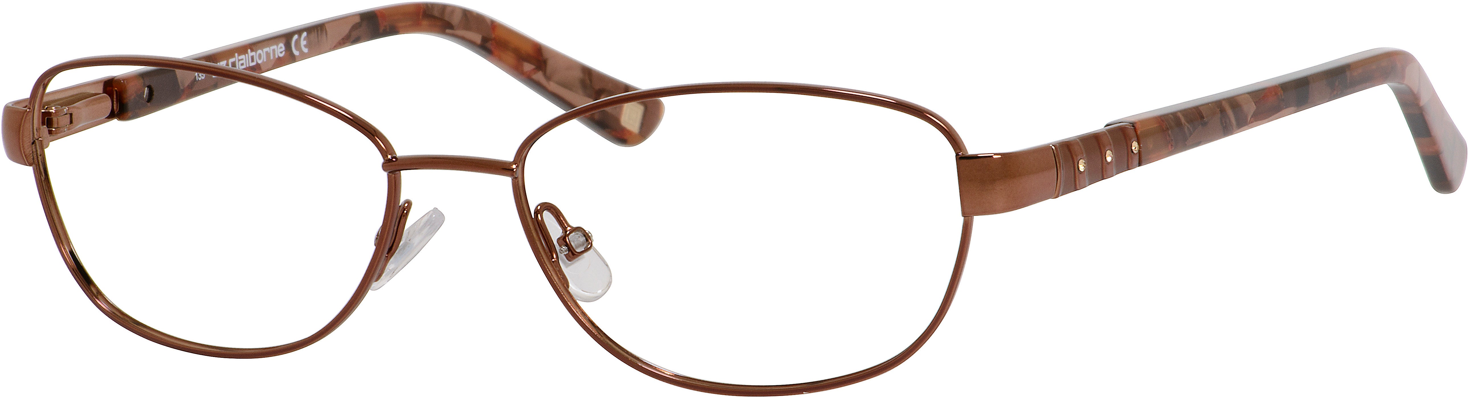  Liz Claiborne 613 Oval Eyeglasses 0FV8-0FV8  Brown (00 Demo Lens)