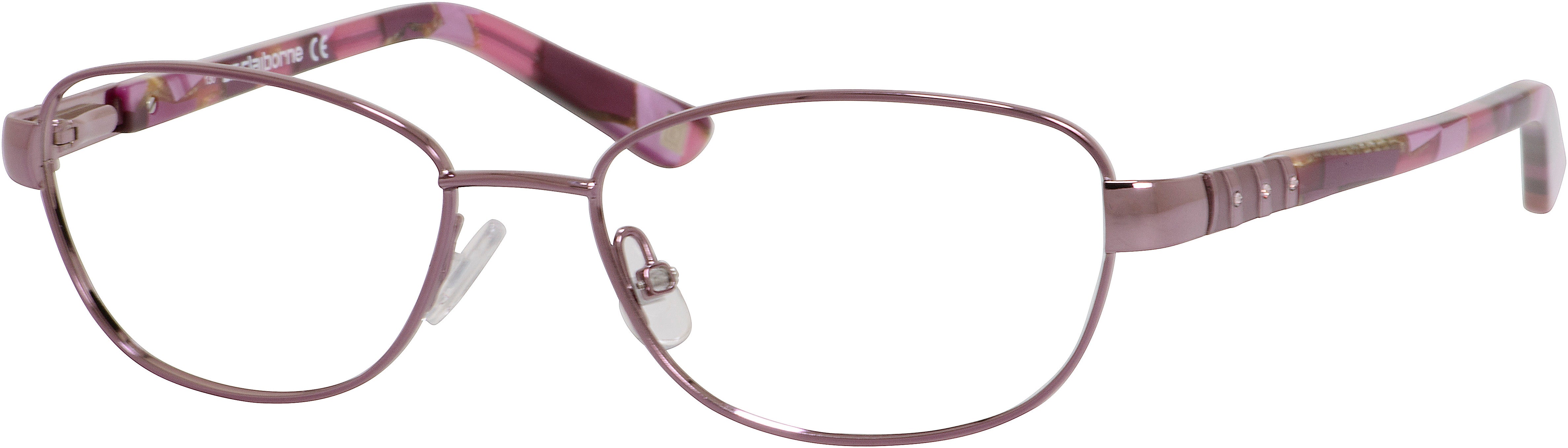  Liz Claiborne 613 Oval Eyeglasses 0NEH-0NEH  Rose (00 Demo Lens)