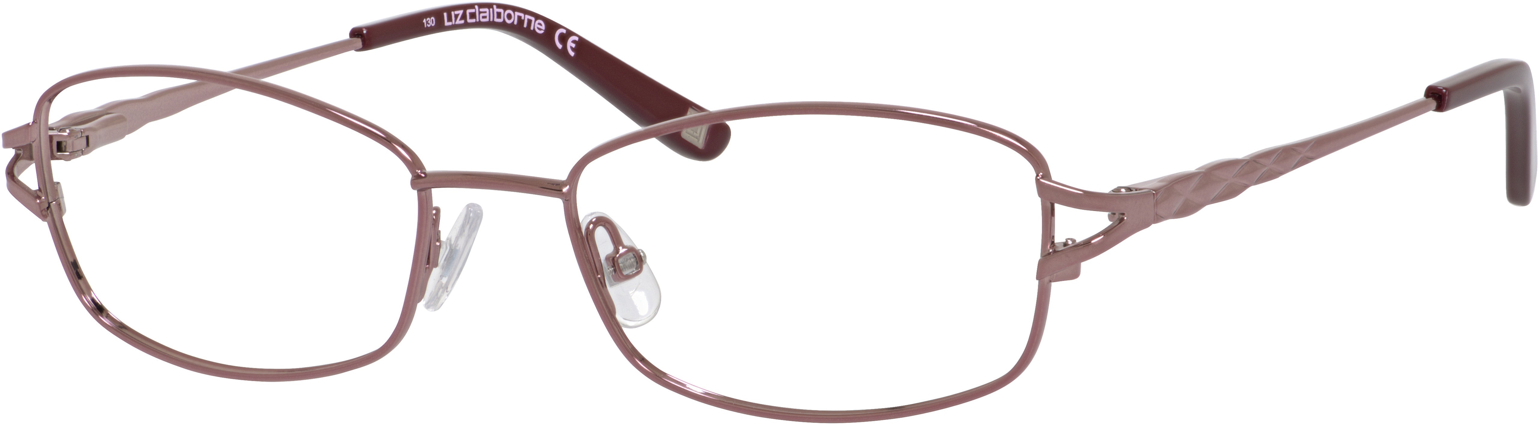  Liz Claiborne 628 Rectangular Eyeglasses 0NEH-0NEH  Rose (00 Demo Lens)