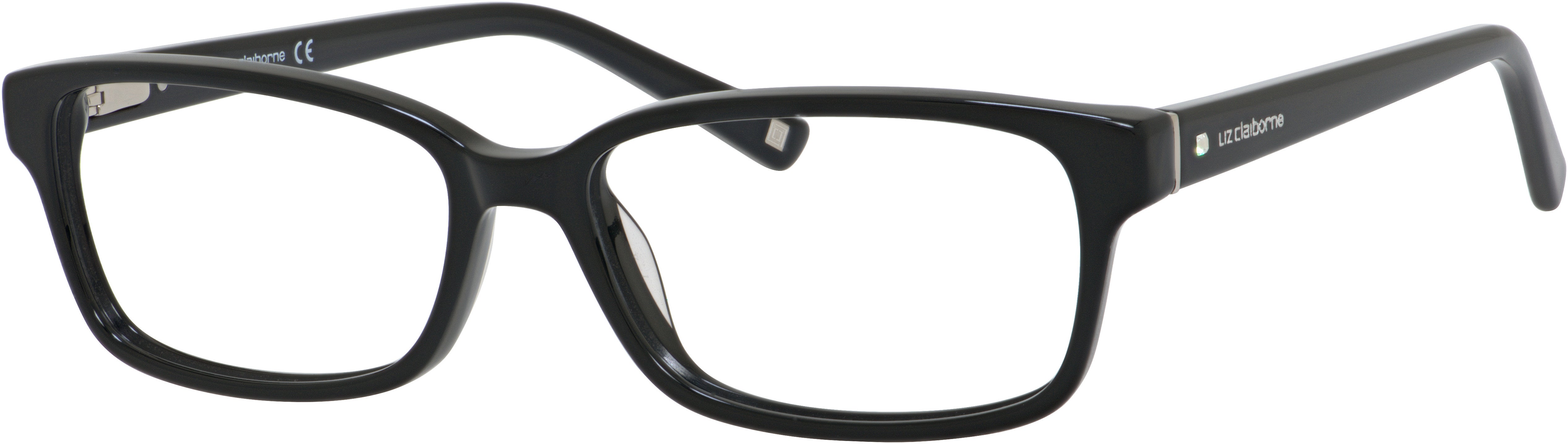  Liz Claiborne 633 Rectangular Eyeglasses 0807-0807  Black (00 Demo Lens)
