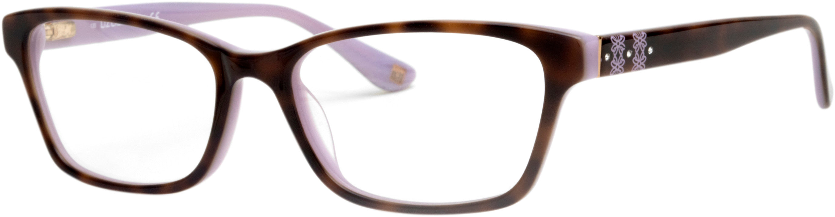  Liz Claiborne 640 Rectangular Eyeglasses 0MMH-0MMH  Havana Lilac (00 Demo Lens)