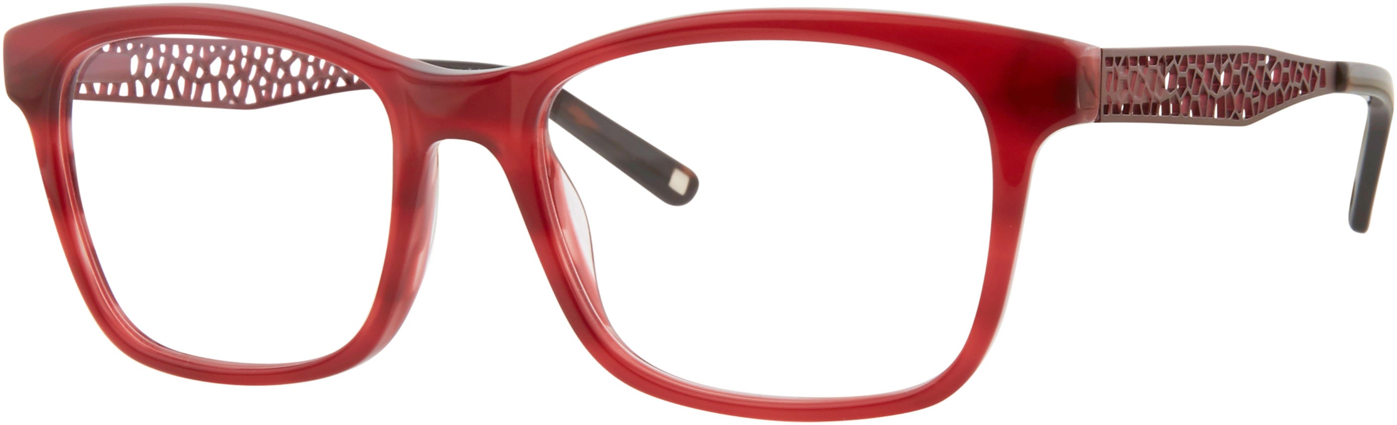  Liz Claiborne 642 Square Eyeglasses 0LHF-0LHF  Burgundy (00 Demo Lens)