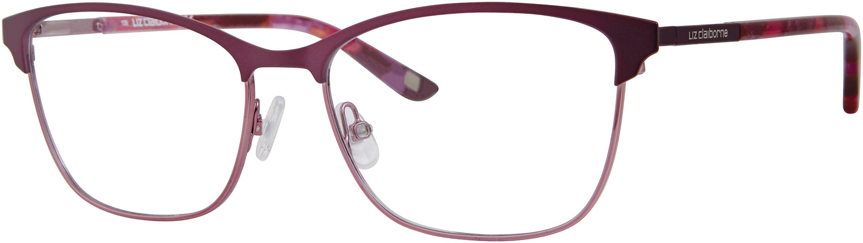  Liz Claiborne 649 Cat Eye/butterfly Eyeglasses 0RY8-0RY8  Violet Lilac (00 Demo Lens)