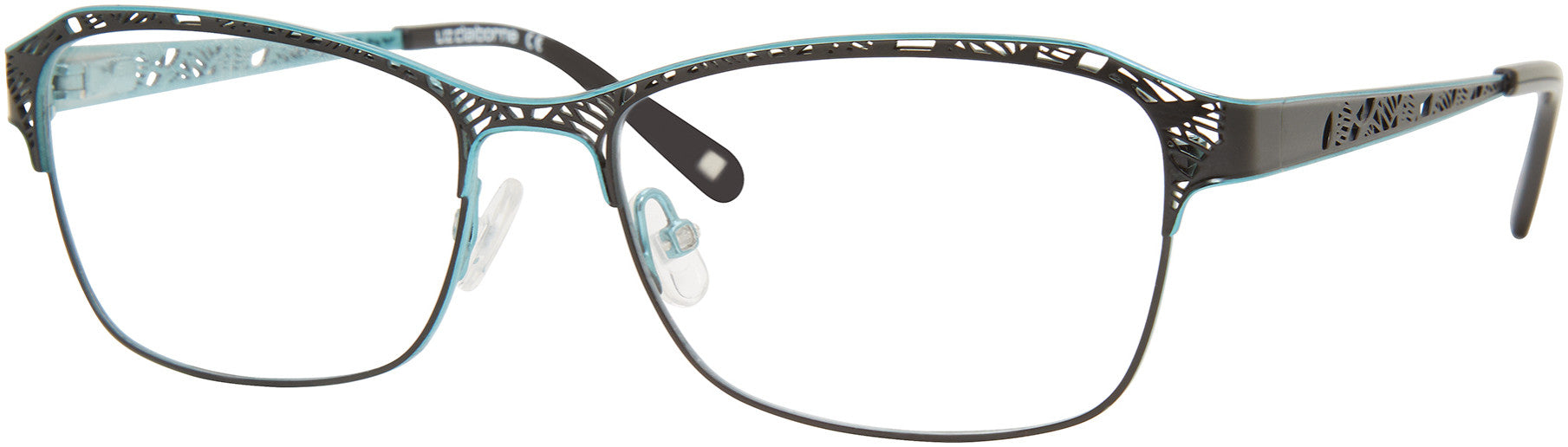  Liz Claiborne 655 Rectangular Eyeglasses 0ETJ-0ETJ  Black Tea (00 Demo Lens)
