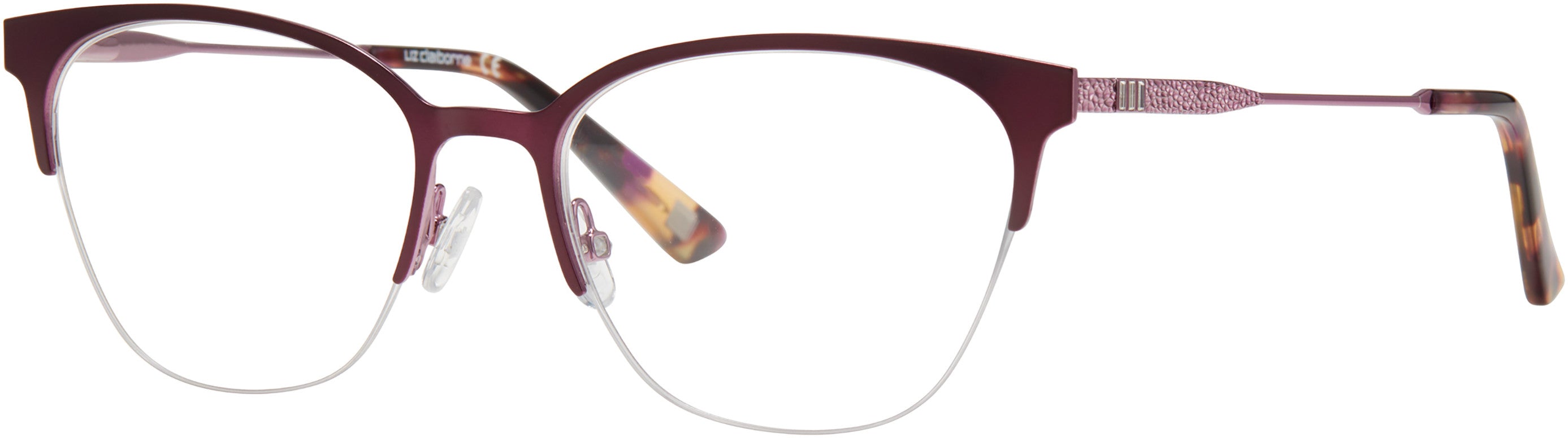  Liz Claiborne 658 Cat Eye/butterfly Eyeglasses 0RY8-0RY8  Violet Lilac (00 Demo Lens)