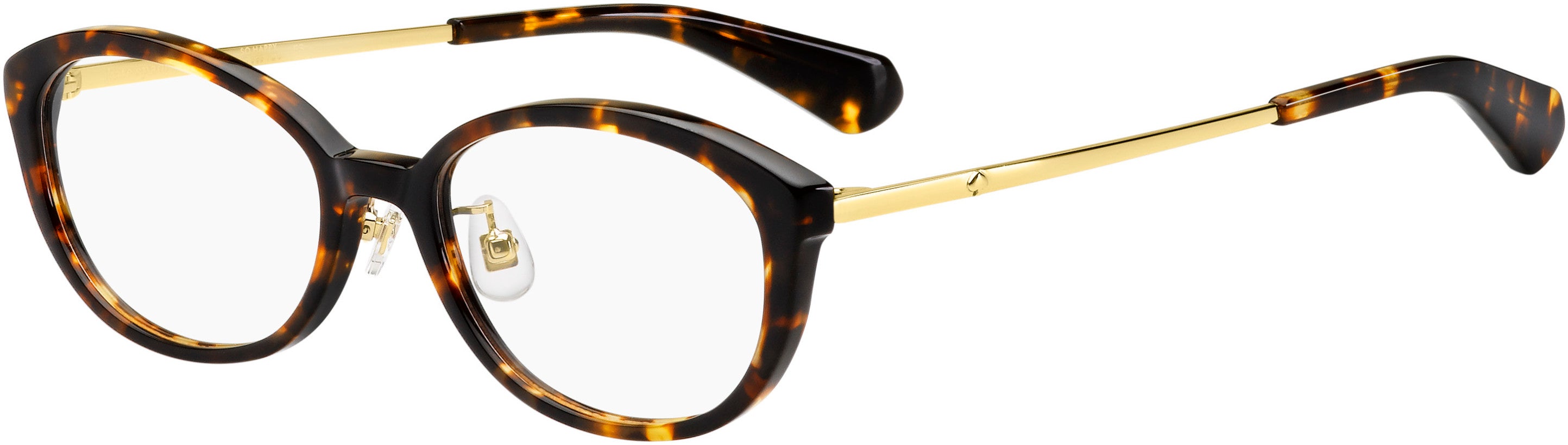 Kate Spade Ladanna/F Cat Eye/butterfly Eyeglasses 0086-0086  Dark Havana (00 Demo Lens)