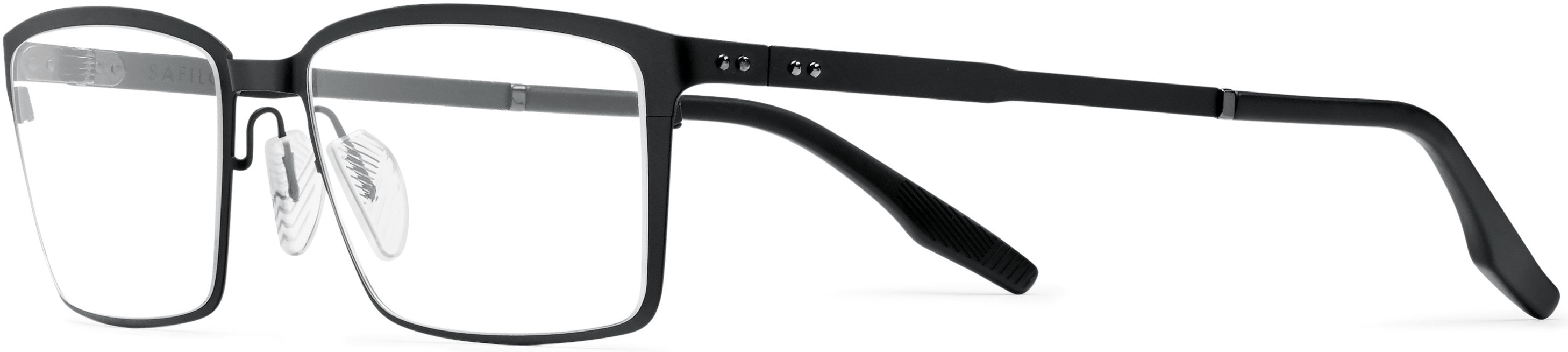 Safilo 2.0 Lamina 02 Rectangular Eyeglasses 0003-0003  Matte Black (00 Demo Lens)