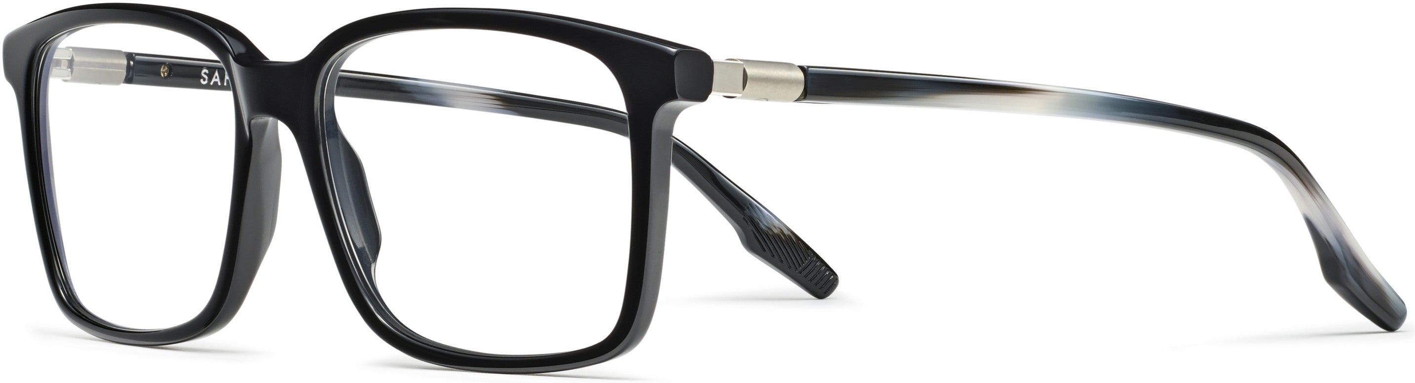 Safilo 2.0 Lastra 01 Rectangular Eyeglasses 0807-0807  Black (00 Demo Lens)
