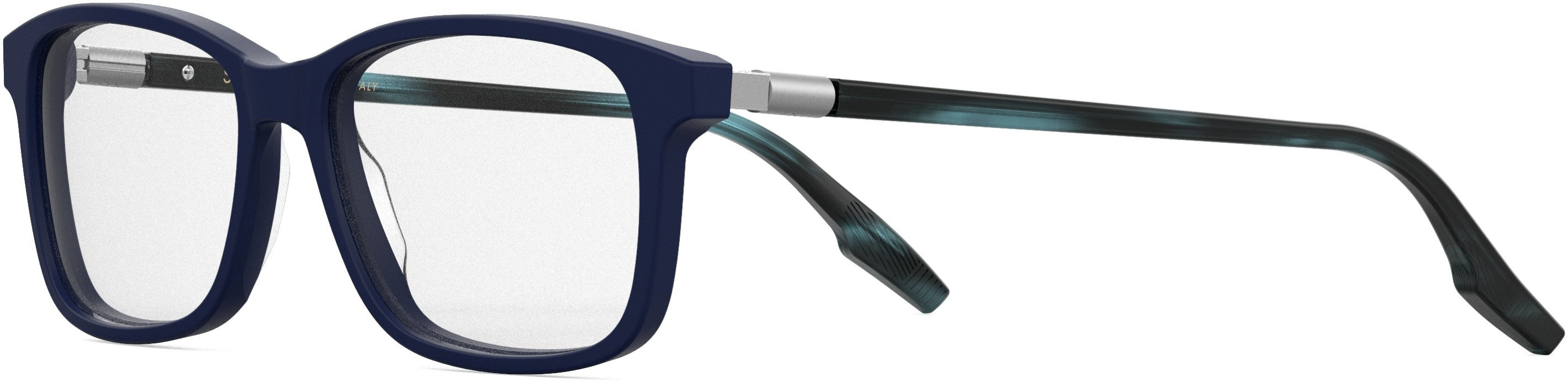 Safilo 2.0 Lastra 05 Rectangular Eyeglasses 0FLL-0FLL  Matte Blue (00 Demo Lens)