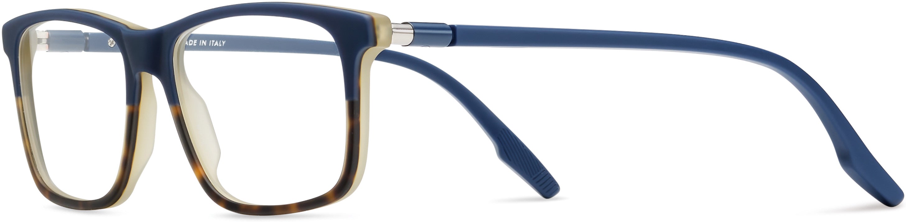 Safilo 2.0 Lastra 06 Rectangular Eyeglasses 0U1F-0U1F  Blue Havana (00 Demo Lens)