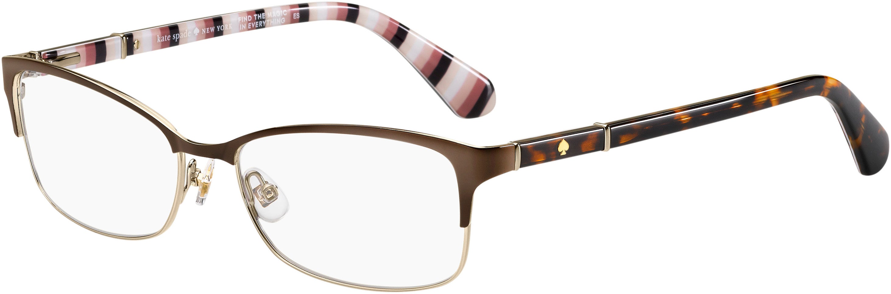 Kate Spade Laurianne Rectangular Eyeglasses 009Q-009Q  Brown (00 Demo Lens)