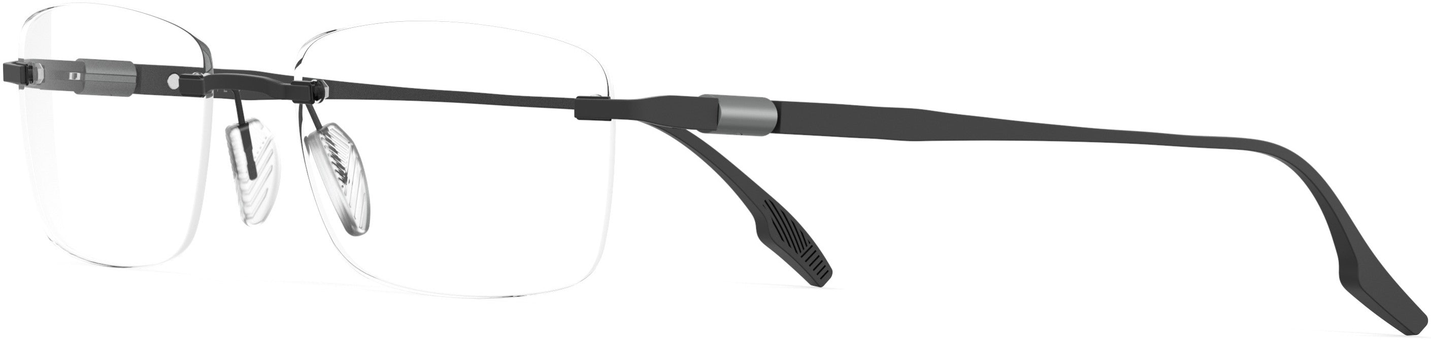 Safilo 2.0 Lente 01 Rectangular Eyeglasses 0003-0003  Matte Black (00 Demo Lens)