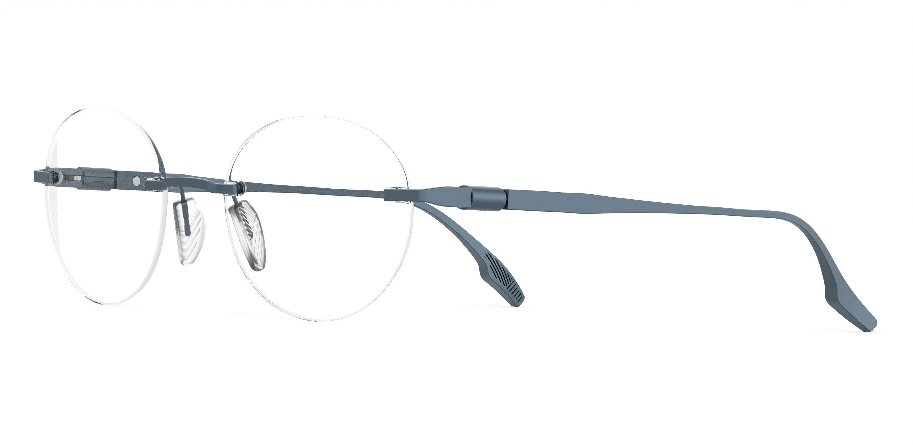 Safilo 2.0 Lente 02 Oval Modified Eyeglasses 0FLL-0FLL  Matte Blue (00 Demo Lens)