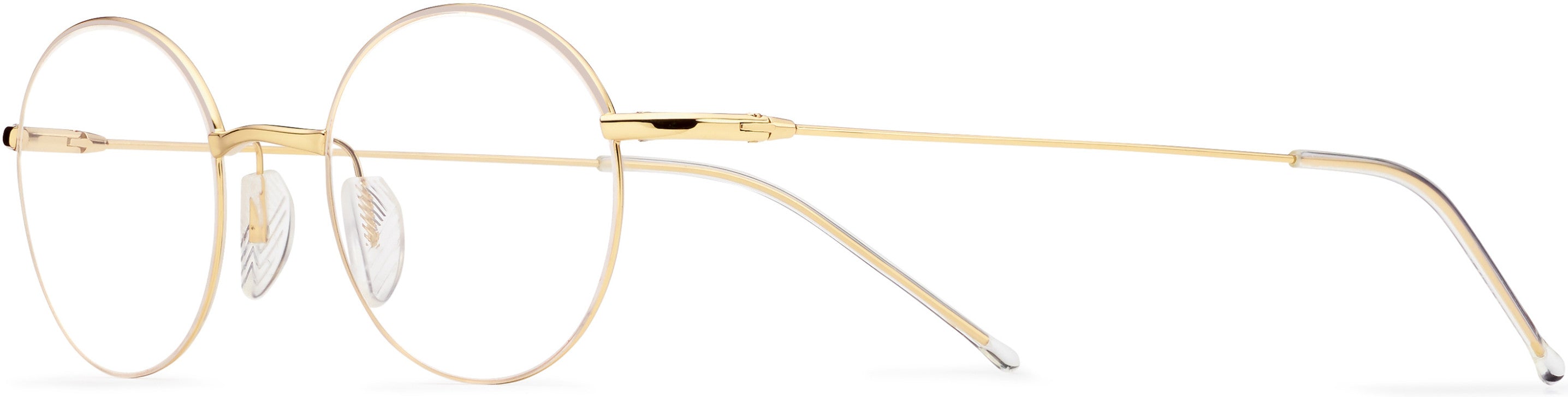 Safilo 2.0 Linea 04 Oval Modified Eyeglasses 0J5G-0J5G  Gold (00 Demo Lens)