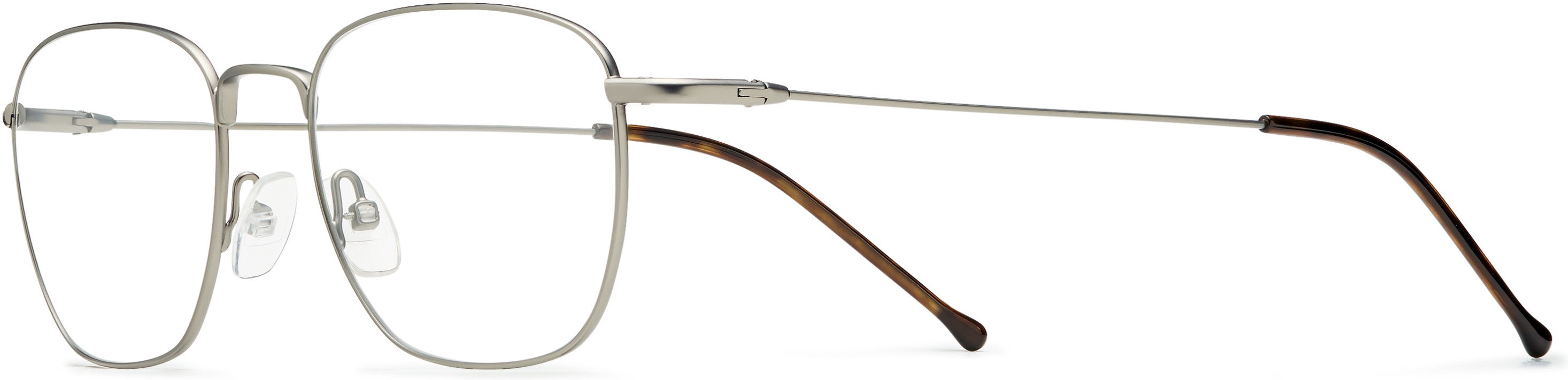 Safilo 2.0 Linea 06 Rectangular Eyeglasses 0R80-0R80  Semi Matte Dark Ruthenium (00 Demo Lens)