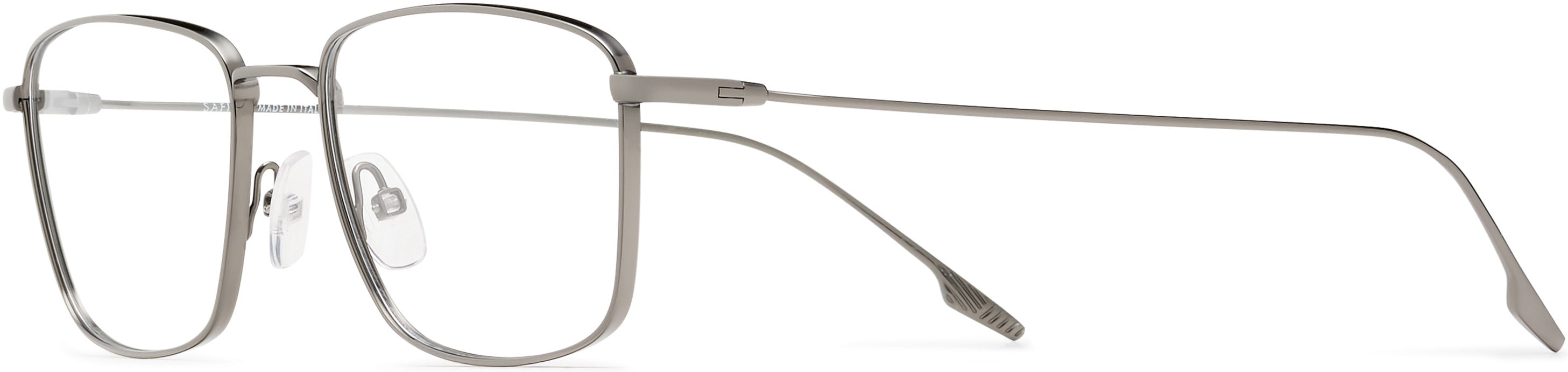 Safilo 2.0 Linea/T 08 Rectangular Eyeglasses 0V81-0V81  Dark Ruthenium Black (00 Demo Lens)