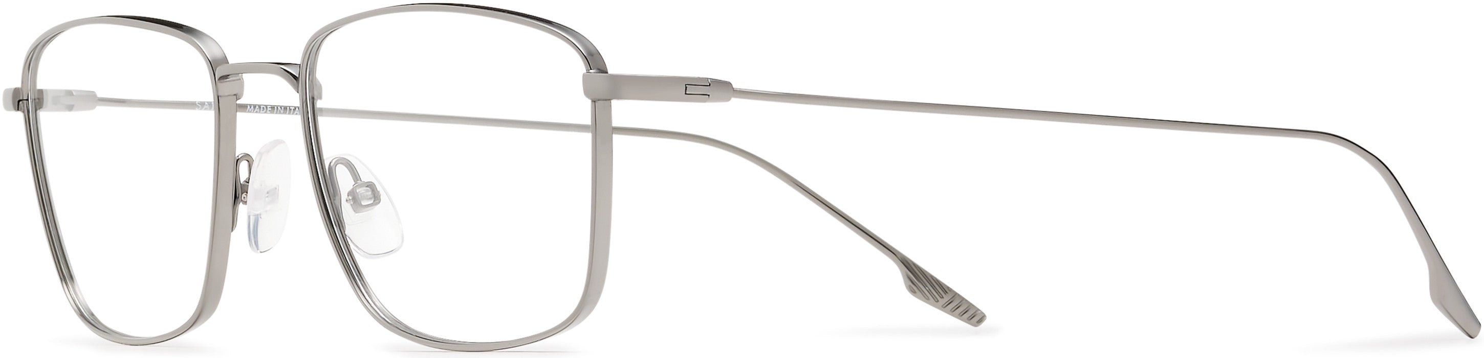 Safilo 2.0 Linea/T 08 Rectangular Eyeglasses 0YB7-0YB7  Silver (00 Demo Lens)