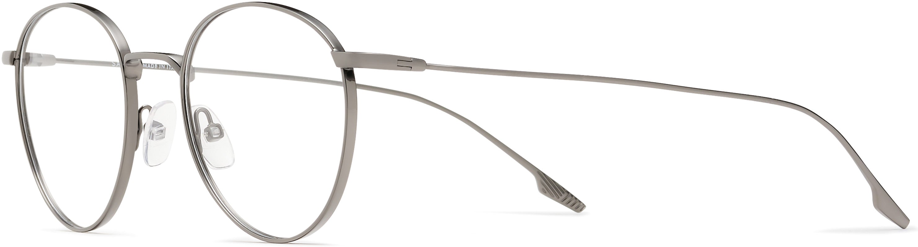 Safilo 2.0 Linea/T 09 Oval Modified Eyeglasses 0V81-0V81  Dark Ruthenium Black (00 Demo Lens)