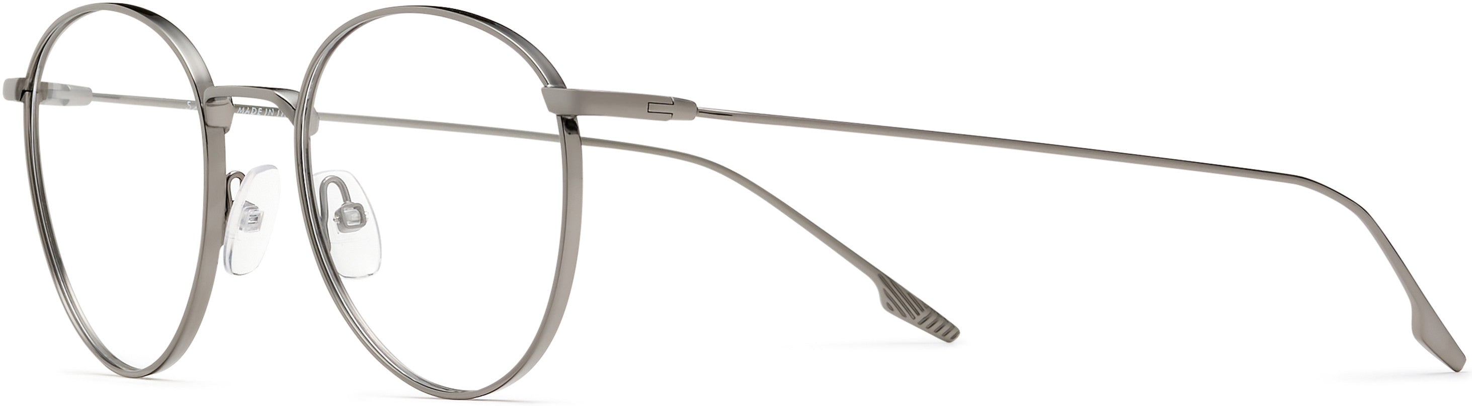 Safilo 2.0 Linea/T 09 Oval Modified Eyeglasses 0YB7-0YB7  Silver (00 Demo Lens)