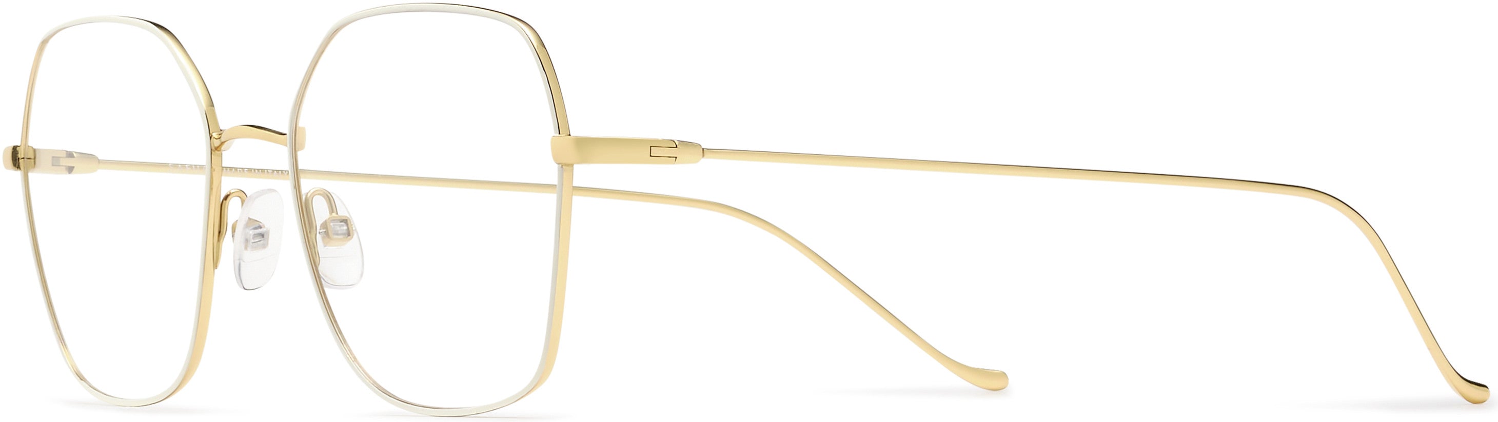 Safilo 2.0 Linea/T 11 Oval Modified Eyeglasses 0BQB-0BQB  Gold Cream (00 Demo Lens)