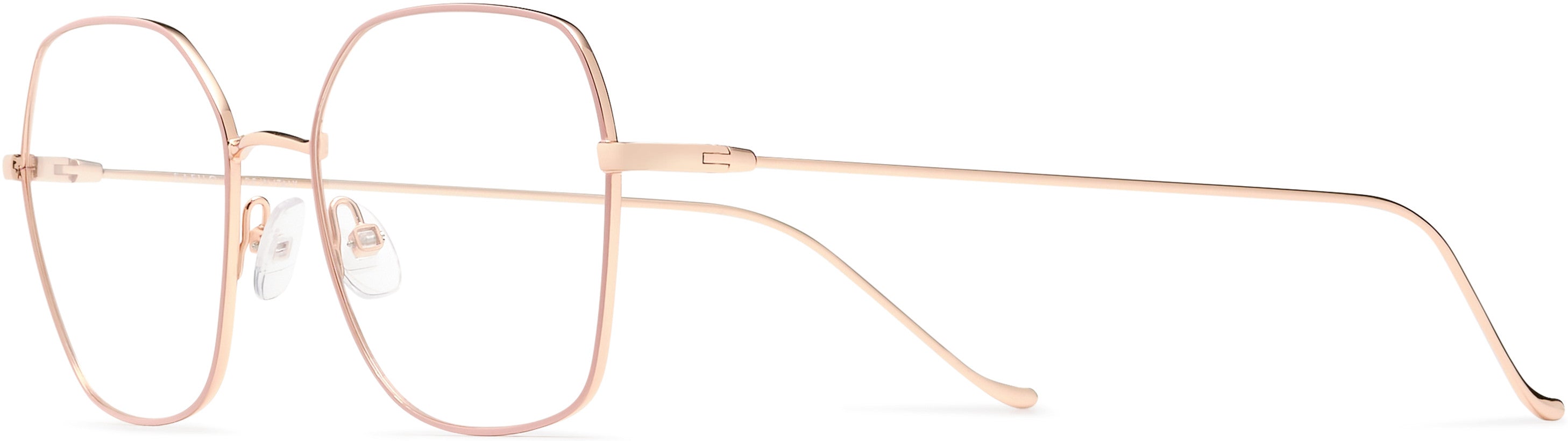 Safilo 2.0 Linea/T 11 Oval Modified Eyeglasses 0EYR-0EYR  Gold Pink (00 Demo Lens)