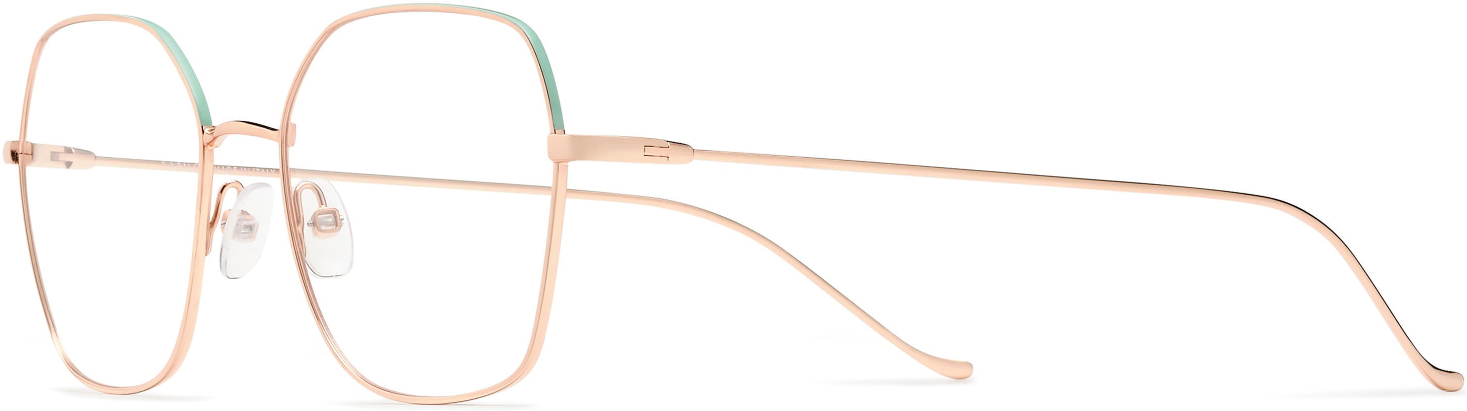 Safilo 2.0 Linea/T 11 Oval Modified Eyeglasses 0PEF-0PEF  Gold Green (00 Demo Lens)