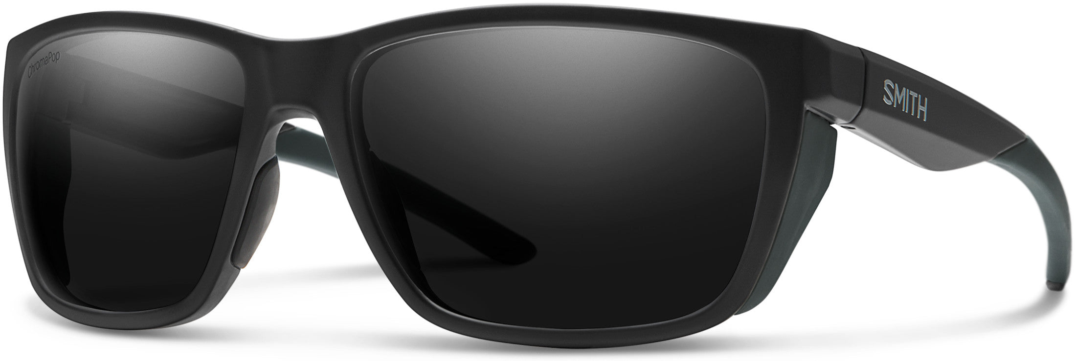 Smith Longfin Rectangular Sunglasses 0003-0003  Matte Black (6N Gray Pz CP)