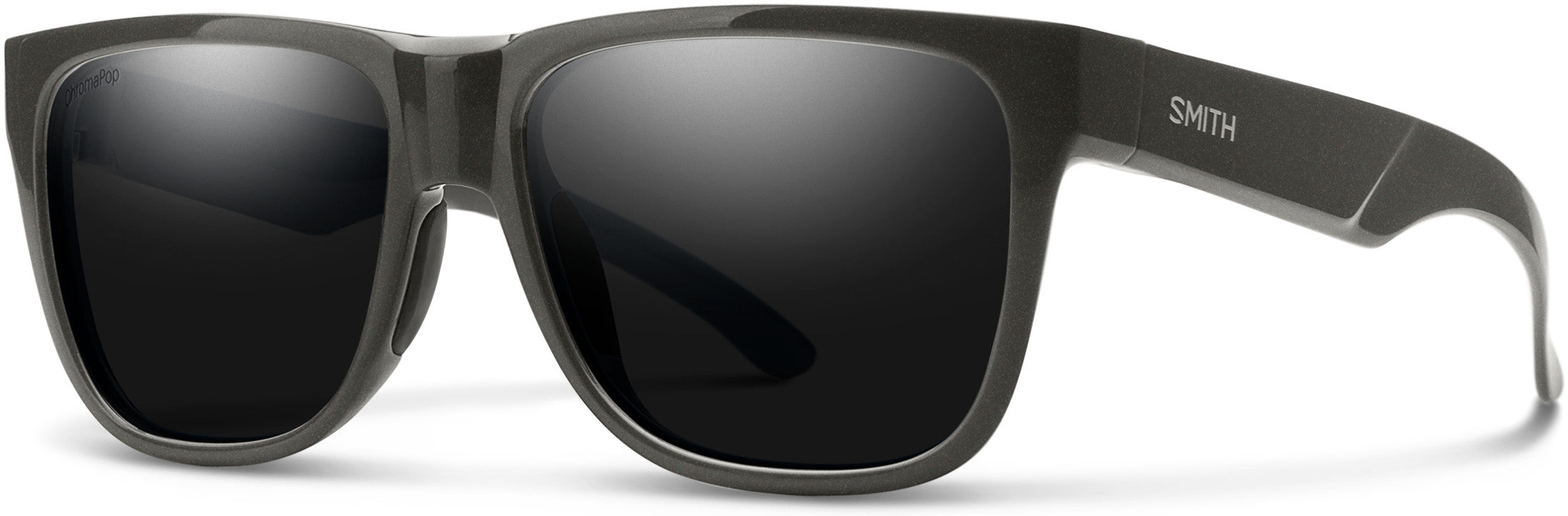 Smith Lowdown 2 Rectangular Sunglasses 0KB7-0KB7  Gray (L5 Brown CP Pz)