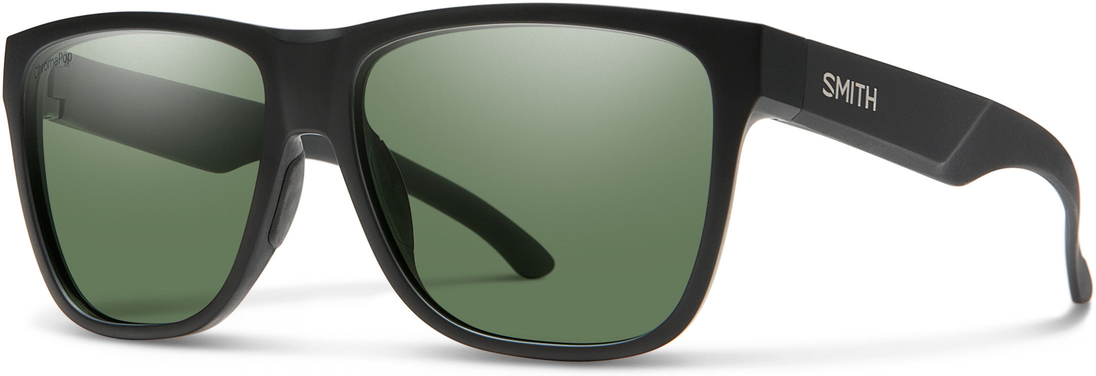 Smith Lowdown Xl 2 Rectangular Sunglasses 0003-0003  Matte Black (L7 Polarized Green CP)