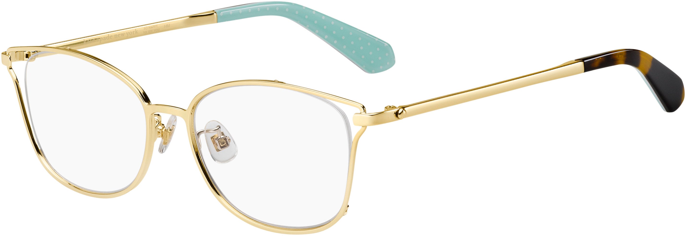 Kate Spade Lowri/F Cat Eye/butterfly Eyeglasses 0086-0086  Dark Havana (00 Demo Lens)