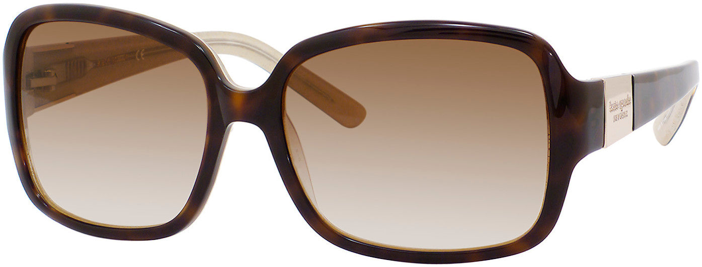 Kate Spade Lulu/S Rectangular Sunglasses 0JBY-0JBY  Tortoise Gold (Y6 Brown Gradient)