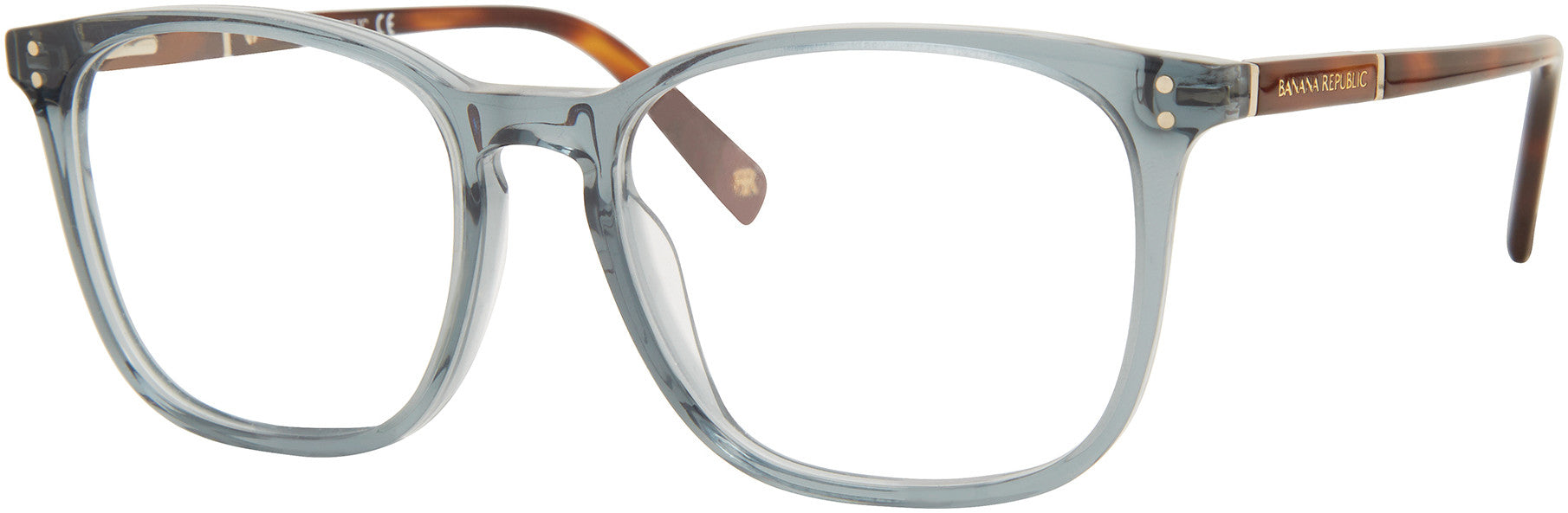Banana Republic Luna Square Eyeglasses 0E1N-0E1N  Aquapequiaqu Crystal (00 Demo Lens)