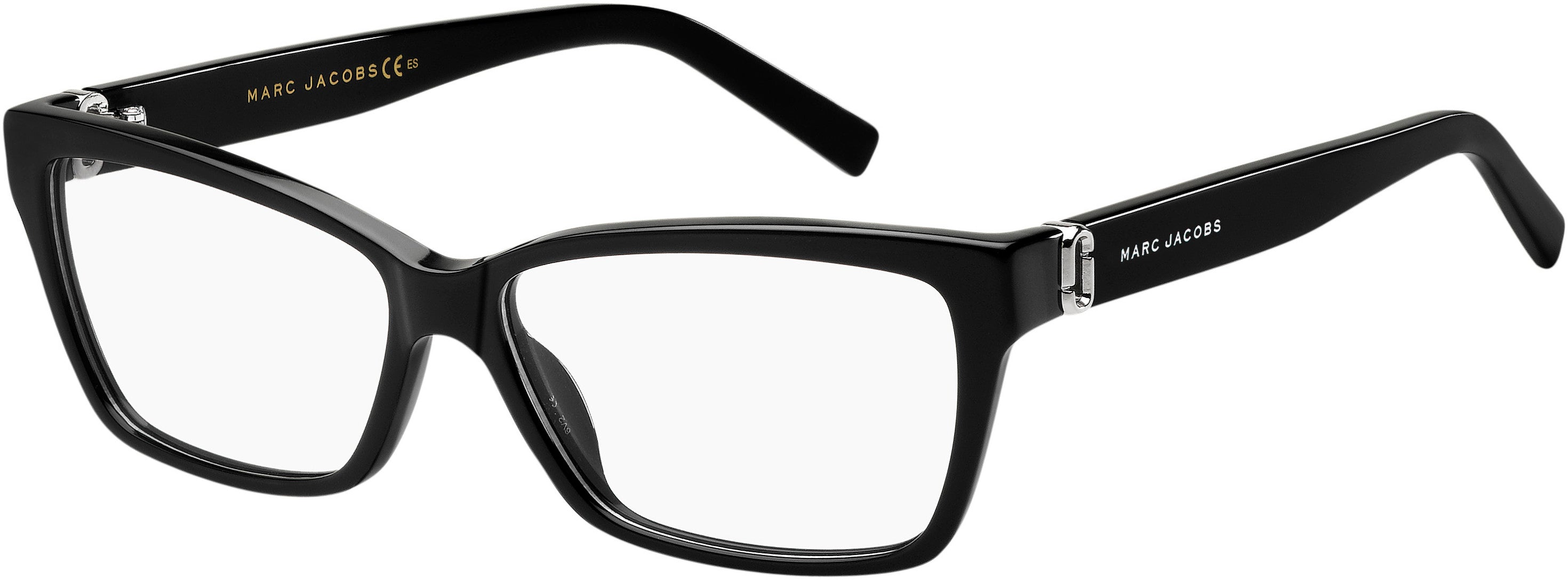 Marc Jacobs Marc 113 Rectangular Eyeglasses 0807-0807  Black (00 Demo Lens)