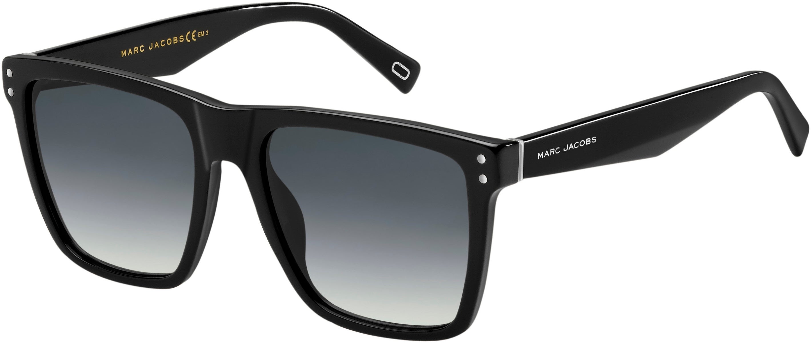 Marc Jacobs Marc 119/S Square Sunglasses 0807-0807  Black (9O Dark Gray Gradient)