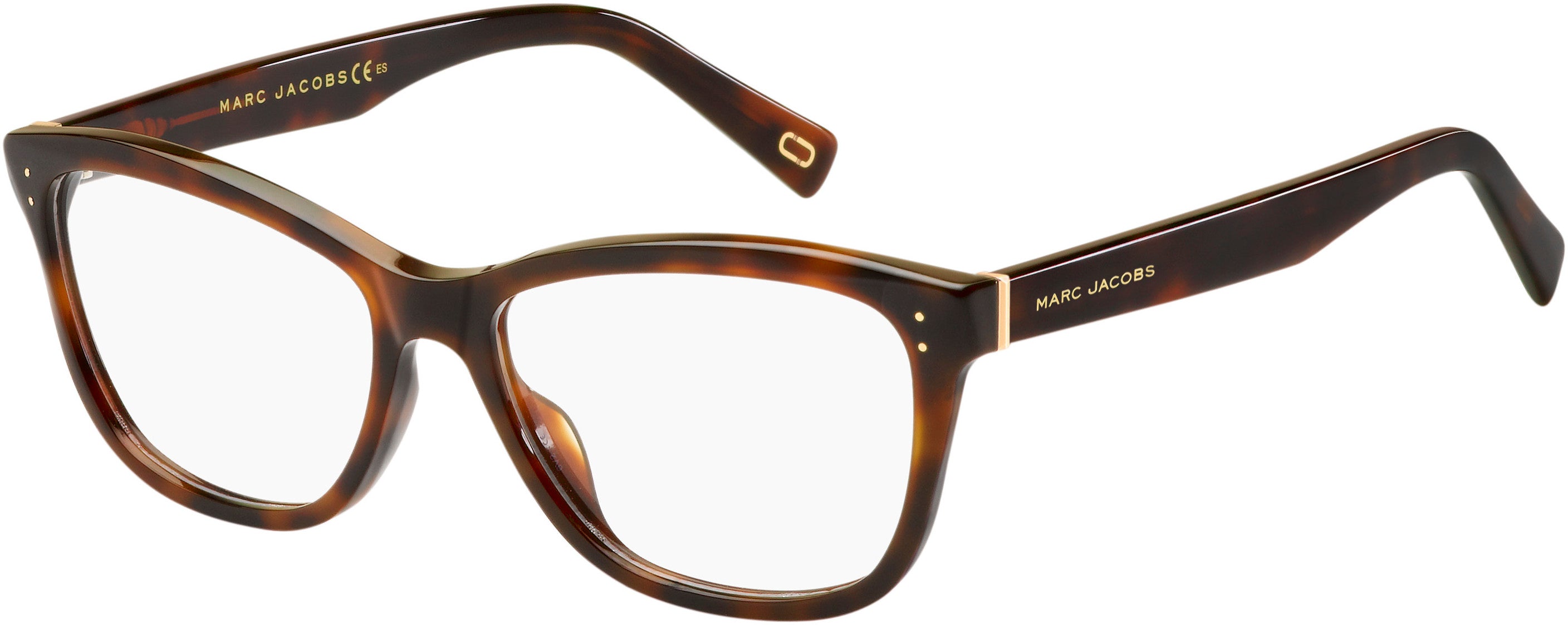 Marc Jacobs Marc 123 Rectangular Eyeglasses 0ZY1-0ZY1  Havana Medium (00 Demo Lens)