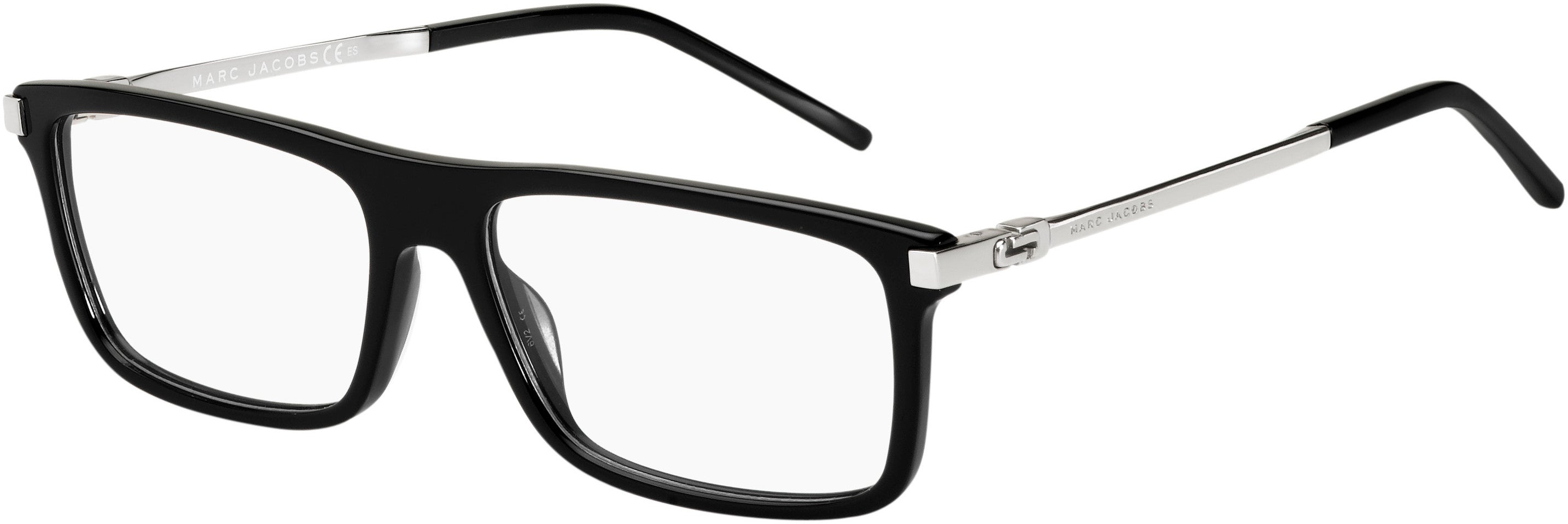 Marc Jacobs Marc 142 Rectangular Eyeglasses 0CSA-0CSA  Black (00 Demo Lens)