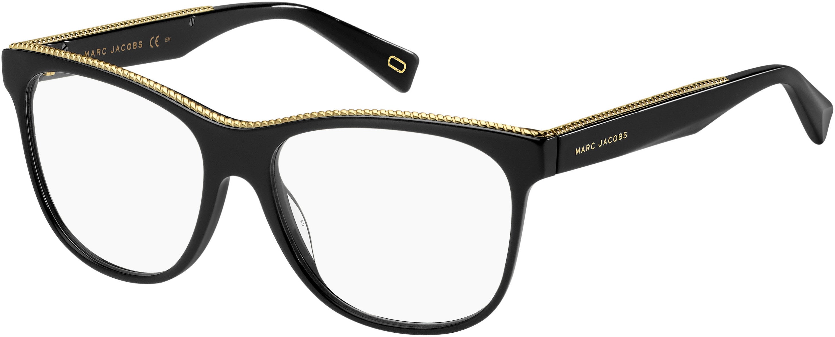 Marc Jacobs Marc 164 Rectangular Eyeglasses 0807-0807  Black (00 Demo Lens)