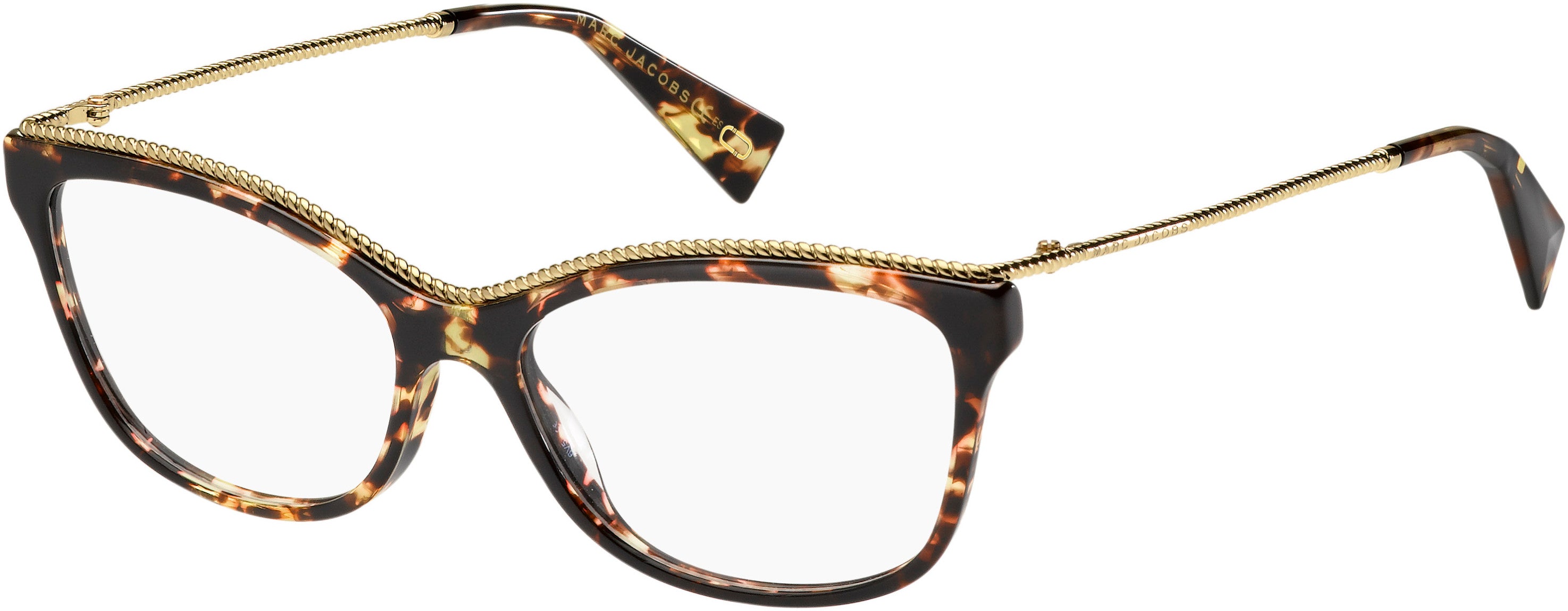 Marc Jacobs Marc 167 Cat Eye/butterfly Eyeglasses 0086-0086  Dark Havana (00 Demo Lens)