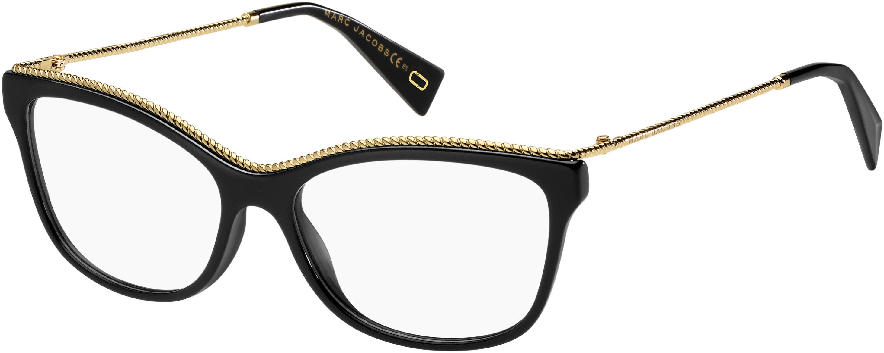 Marc Jacobs Marc 167 Cat Eye/butterfly Eyeglasses 0807-0807  Black (00 Demo Lens)