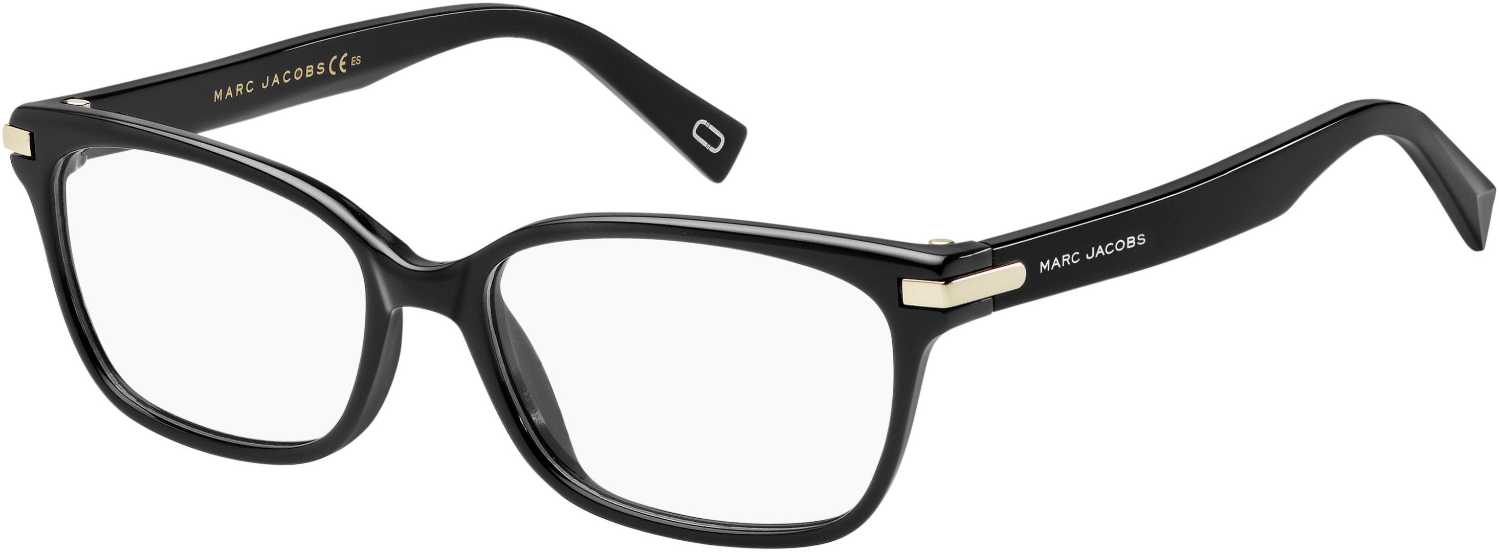 Marc Jacobs Marc 190 Rectangular Eyeglasses 0807-0807  Black (00 Demo Lens)