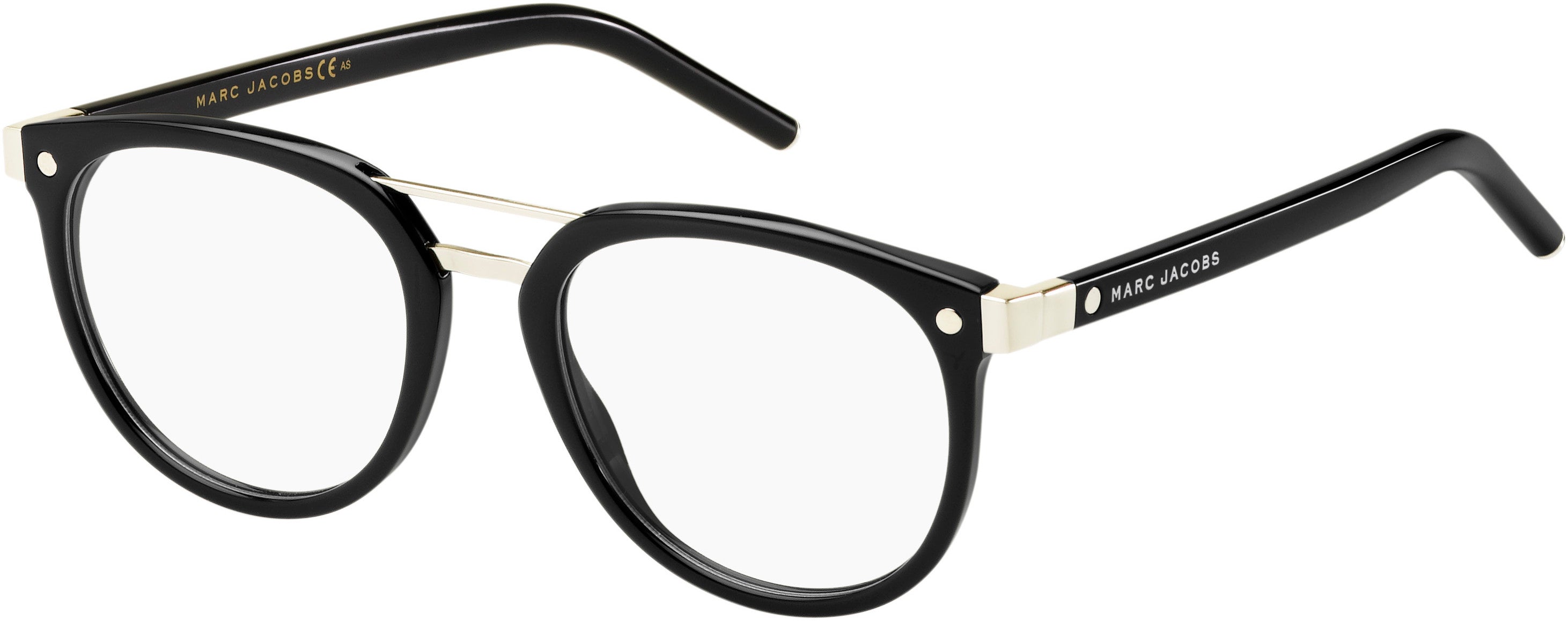 Marc Jacobs Marc 19 Tea Cup Eyeglasses 0807-0807  Black (00 Demo Lens)