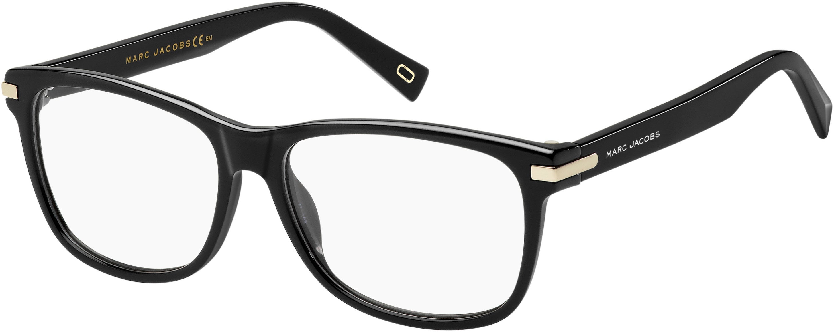 Marc Jacobs Marc 191 Rectangular Eyeglasses 0807-0807  Black (00 Demo Lens)