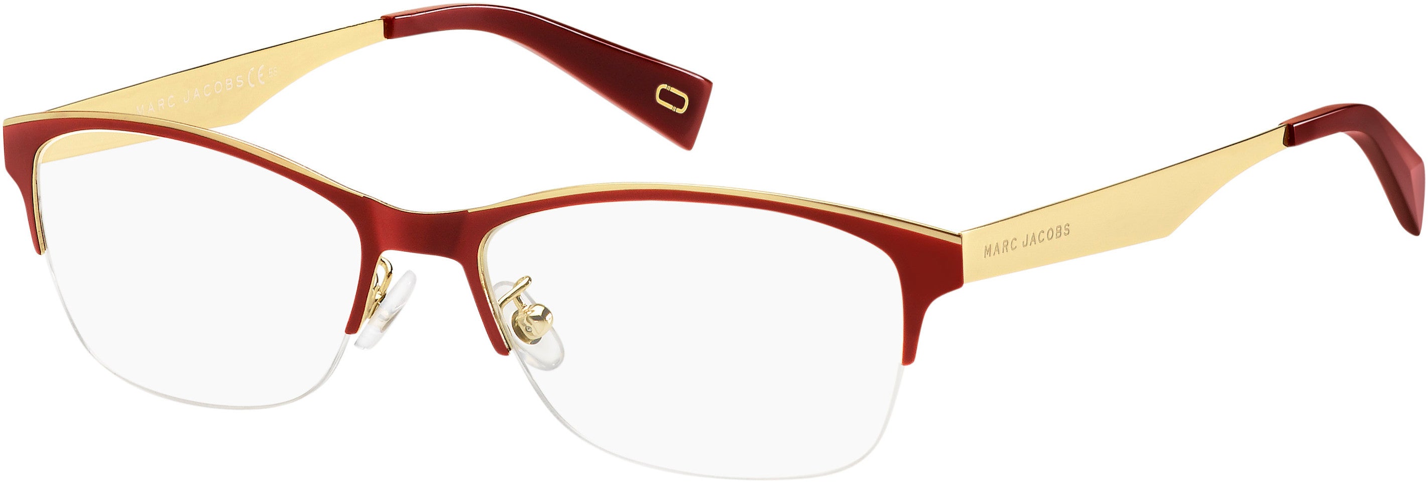 Marc Jacobs Marc 201 Rectangular Eyeglasses 0LHF-0LHF  Opal Burgundy (00 Demo Lens)